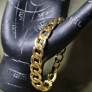 Chunky Mobwife Preppy Baddie Stackable Classic Gold Link Bracelet